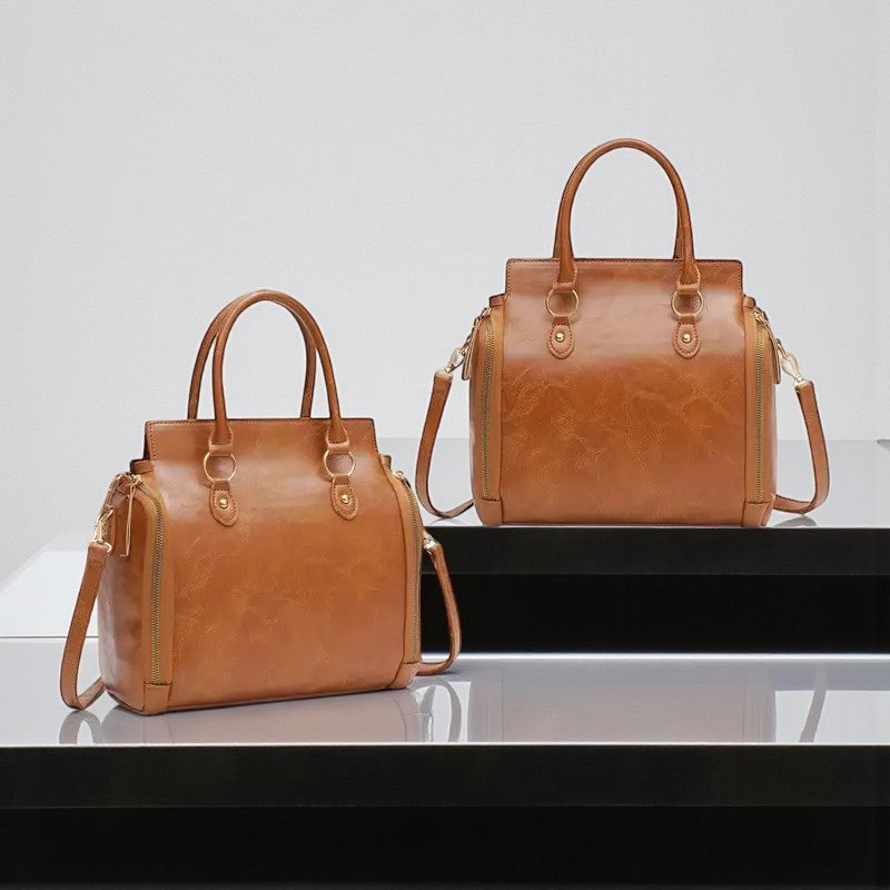 Women's Multifunctional Leather Shoulder Bag Handbag