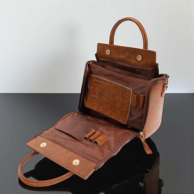 Women's Multifunctional Leather Shoulder Bag Handbag