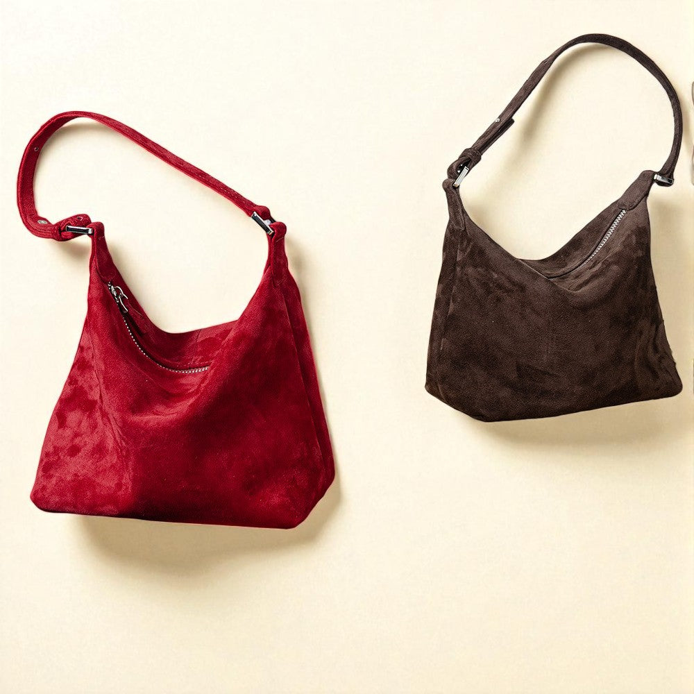 Goat Skin Suede Tote Bag