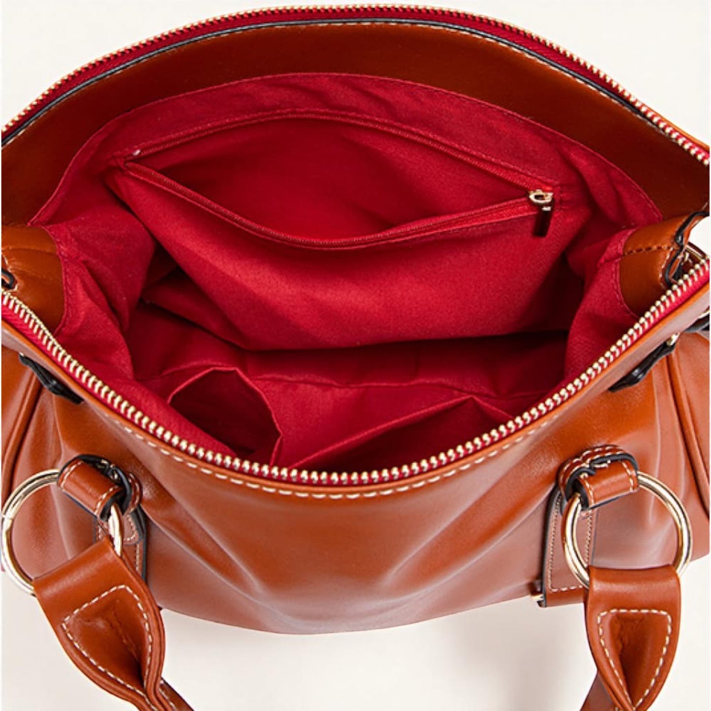 PU Leather Handbag with Tassels