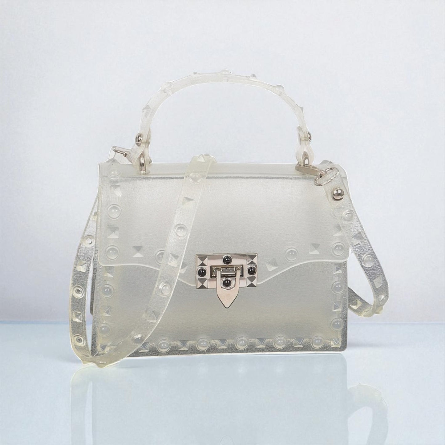 Monotone Studded Clutch