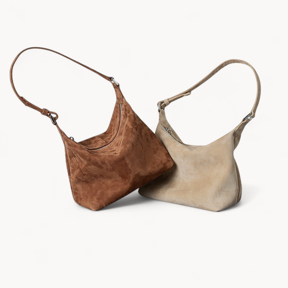 Goat Skin Suede Tote Bag