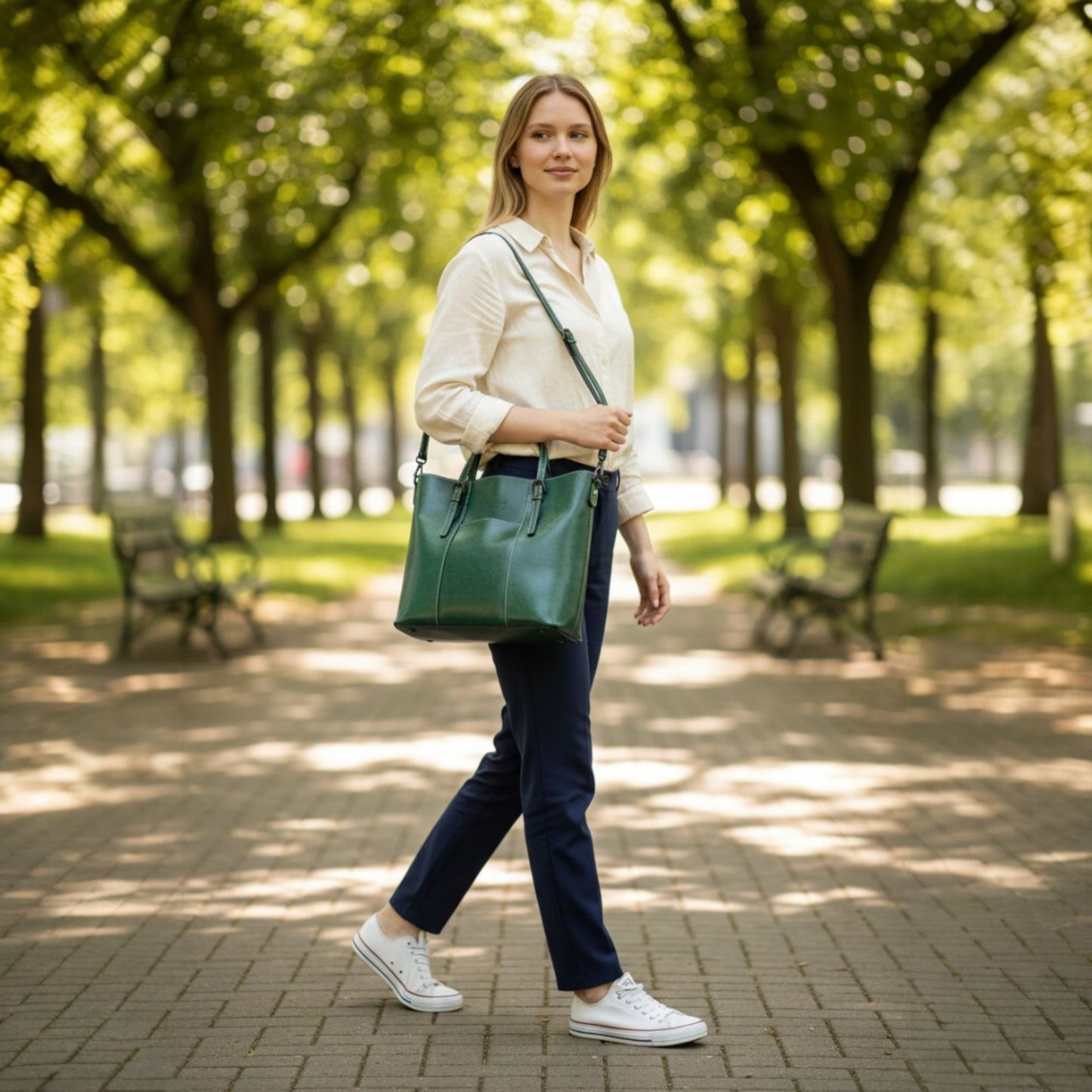Genuine Leather Cowhide Tote Bag