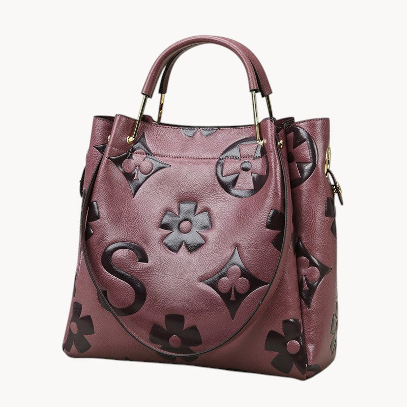 Women's Fashion Embossed Tote Bag