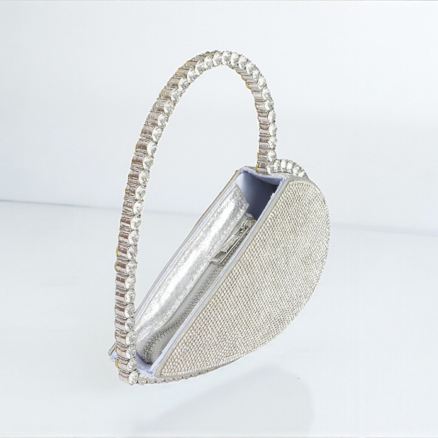 Heart Shape Rhinestone Bag