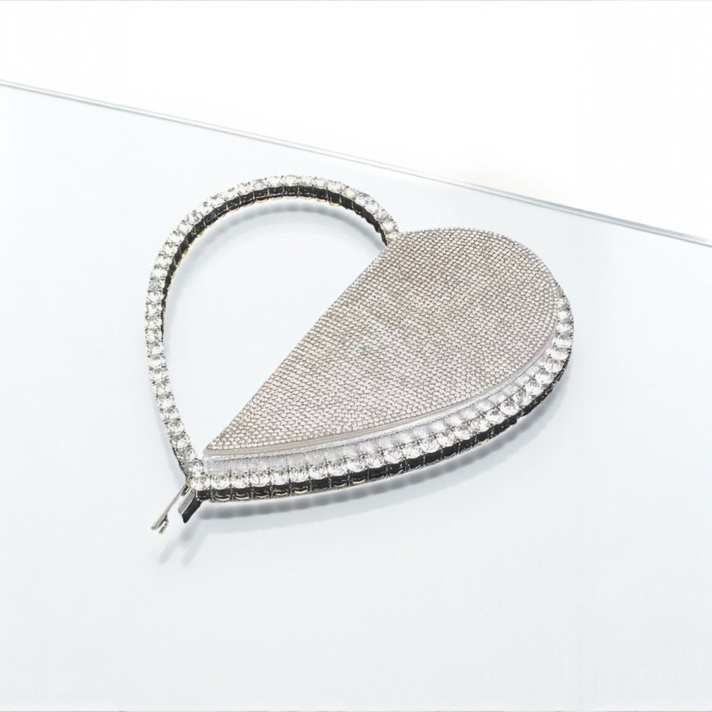 Heart Shape Rhinestone Bag