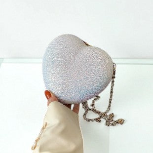 Heart Shaped Evening Clutch Crossbody
