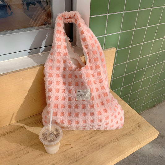Waffle Flannel Bag Tote Bag