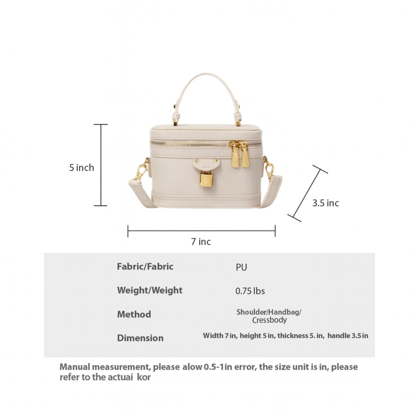 Vegan Leather Crossbody Bag