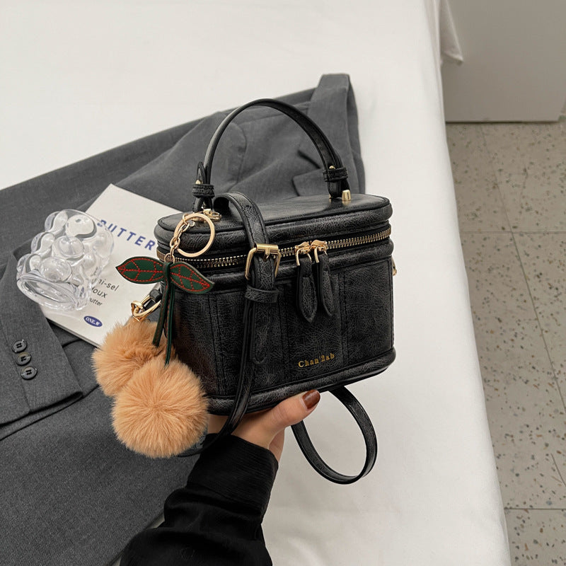 Box Bucket Bag Vegan Leather