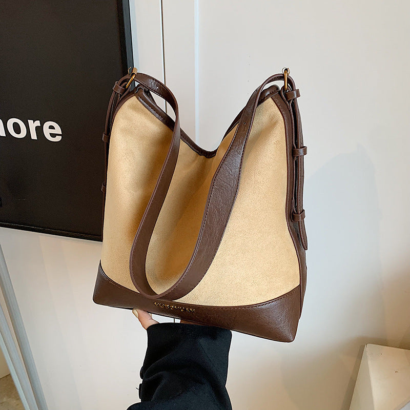 Casual Retro Suede Tote Bag