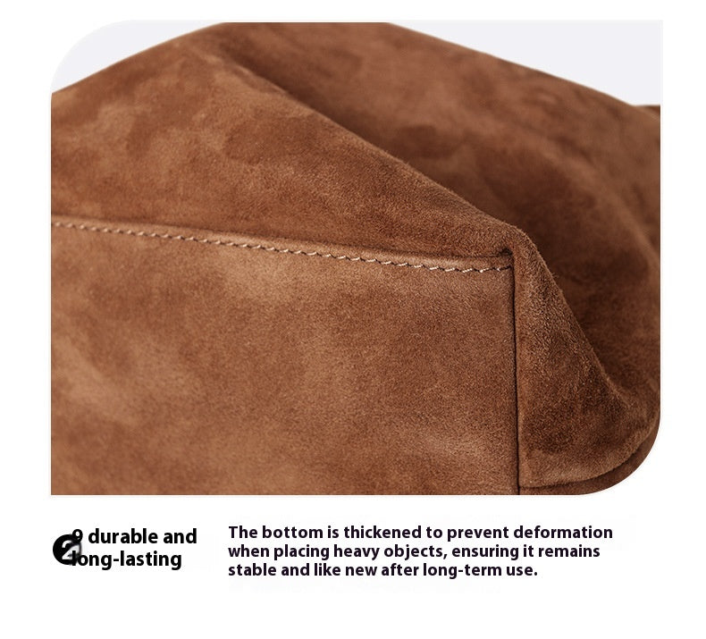 Goat Skin Suede Tote Bag