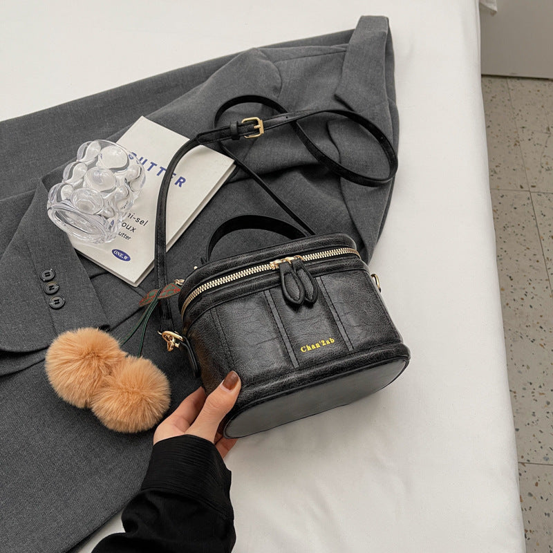 Box Bucket Bag Vegan Leather