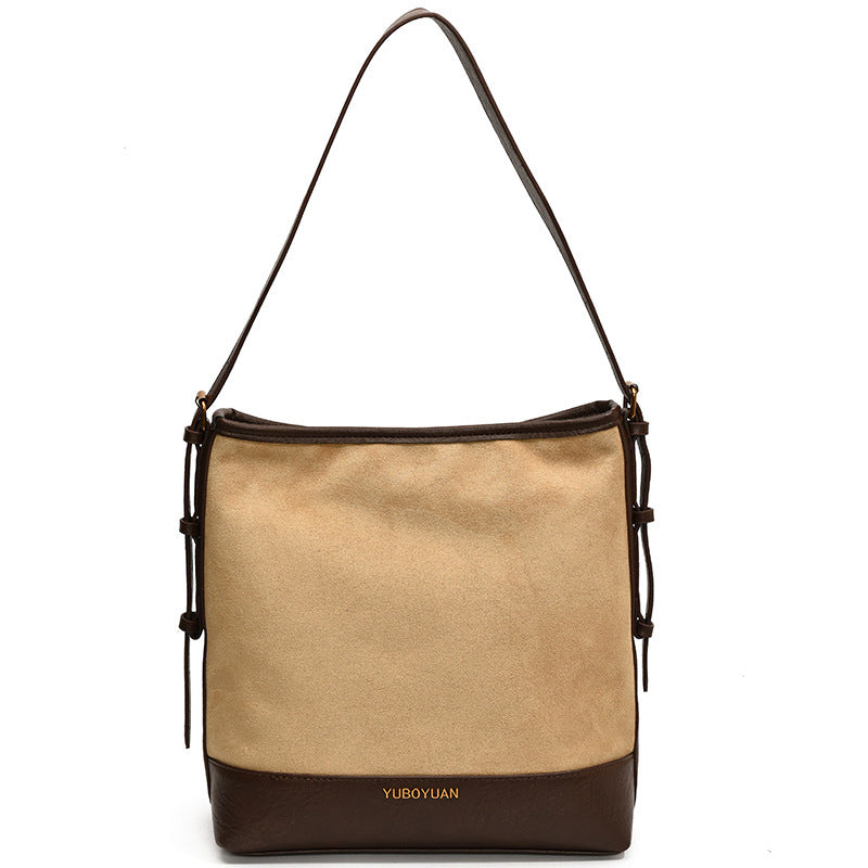 Casual Retro Suede Tote Bag