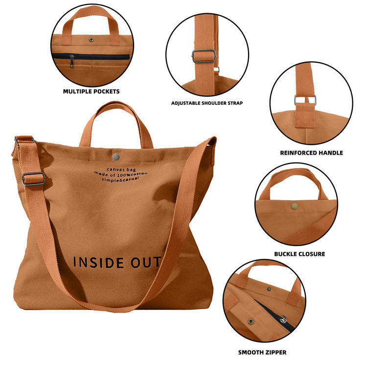 Woman Canvas Tote Bag, High-End Versatile Shoulder Bag