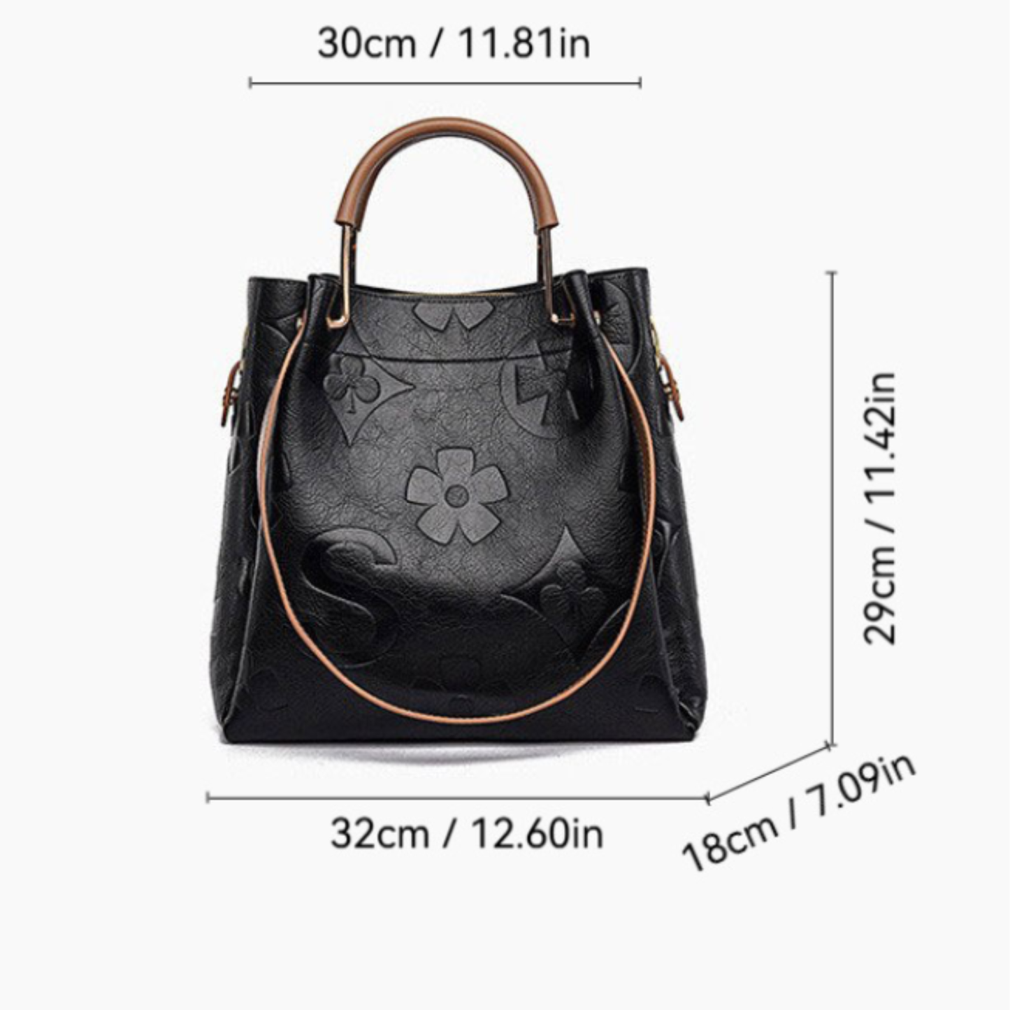 Women's Fashion Embossed Tote Bag