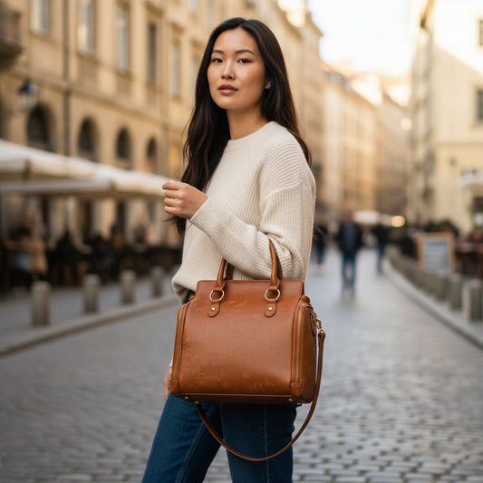 Women's Multifunctional Leather Shoulder Bag Handbag