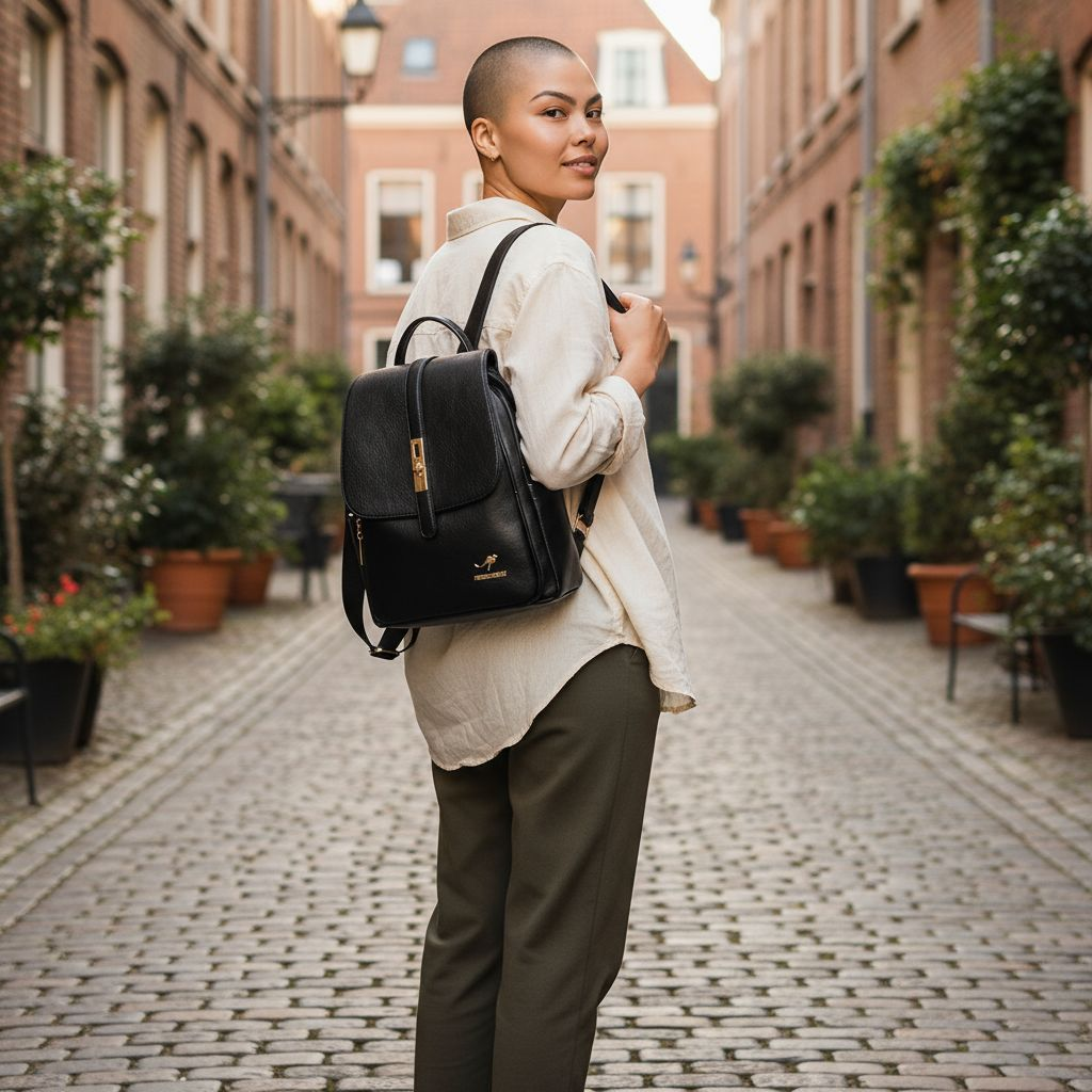 Vegan Leather Ladies Backpack