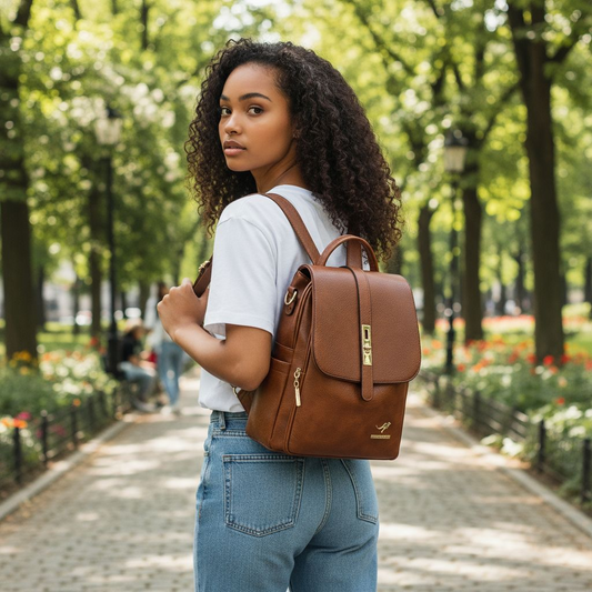 Tonal Journey Vegan Leather Backpack