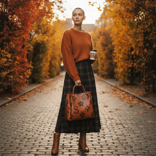 Women's Fashion Embossed Tote Bag