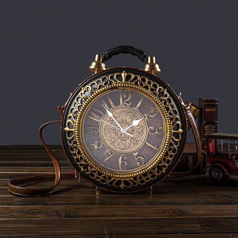 Classic Retro Clock Crossbody