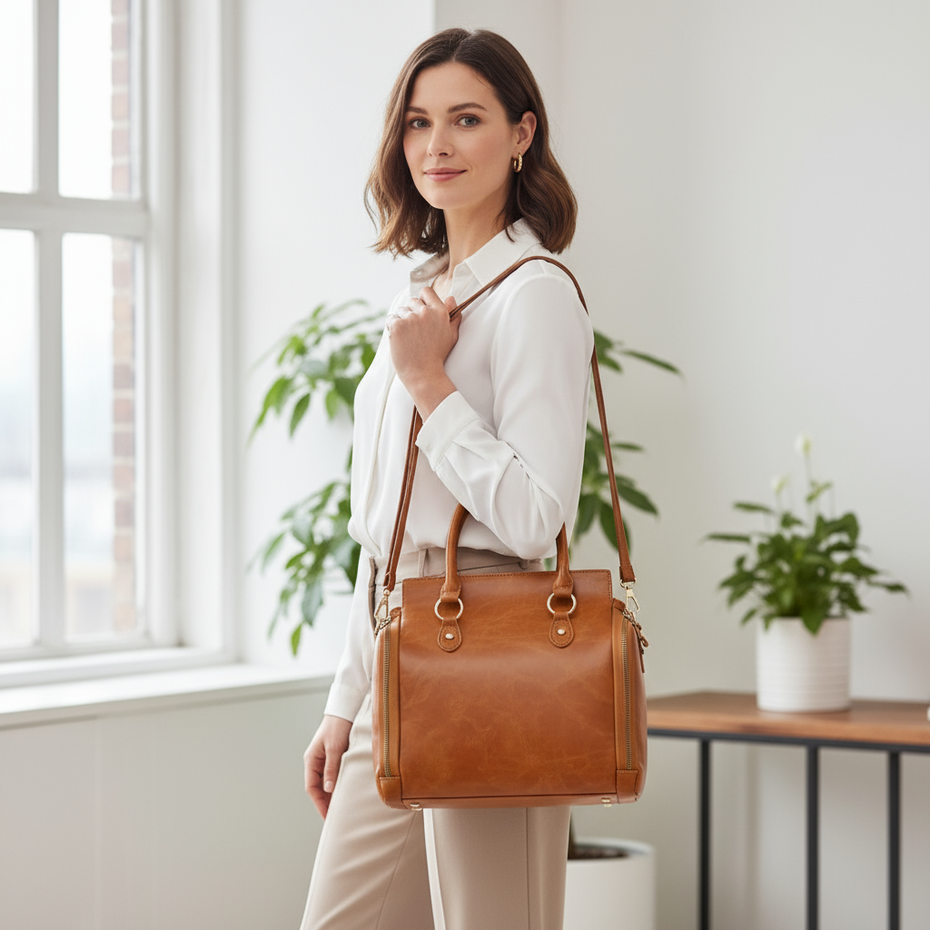 Women's Multifunctional Leather Shoulder Bag Handbag