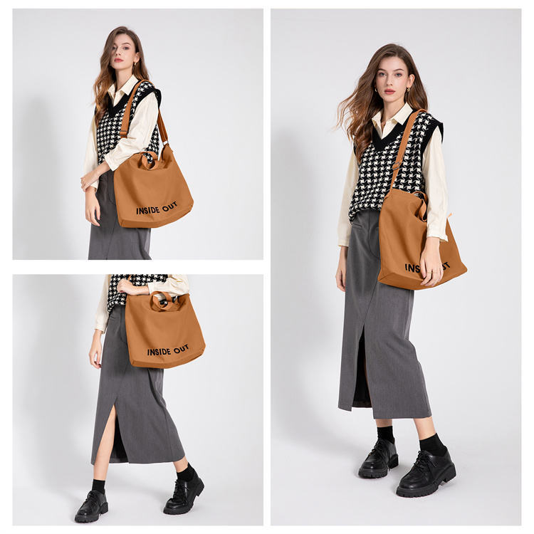 Woman Canvas Tote Bag, High-End Versatile Shoulder Bag