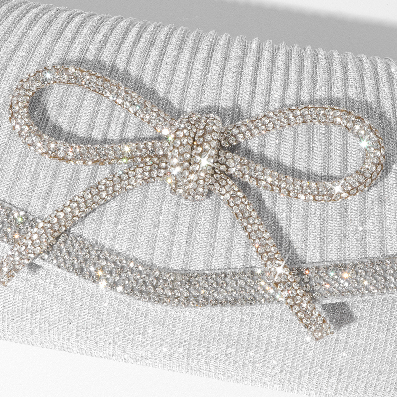 Evening Rhinestone Bow Clutch