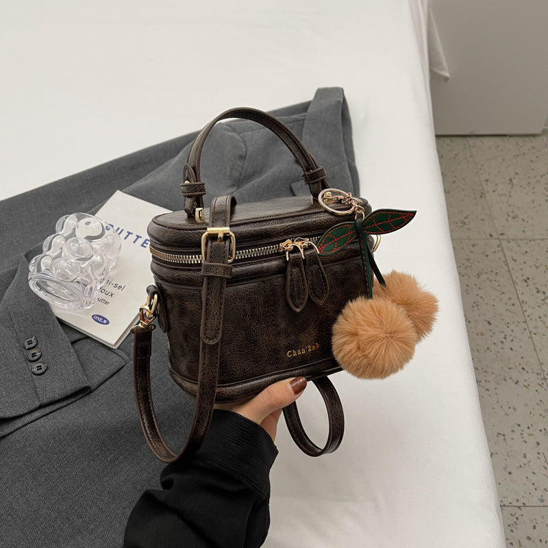 Box Bucket Bag Vegan Leather