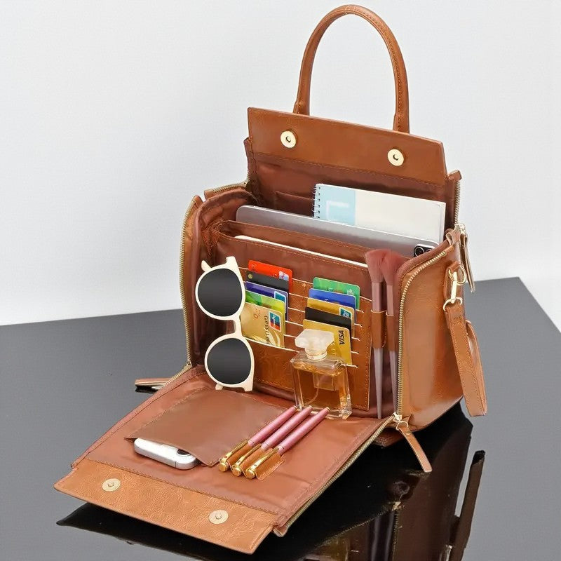 Women's Multifunctional Leather Shoulder Bag Handbag