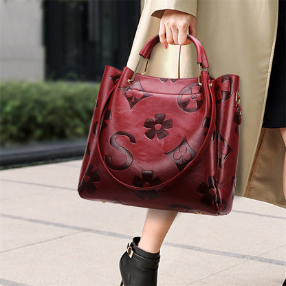 Women's Fashion Embossed Tote Bag