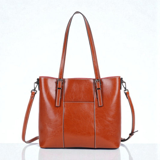 Genuine Leather Cowhide Tote Bag