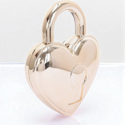 Metallic Heart Acrylic Crossbody Bag