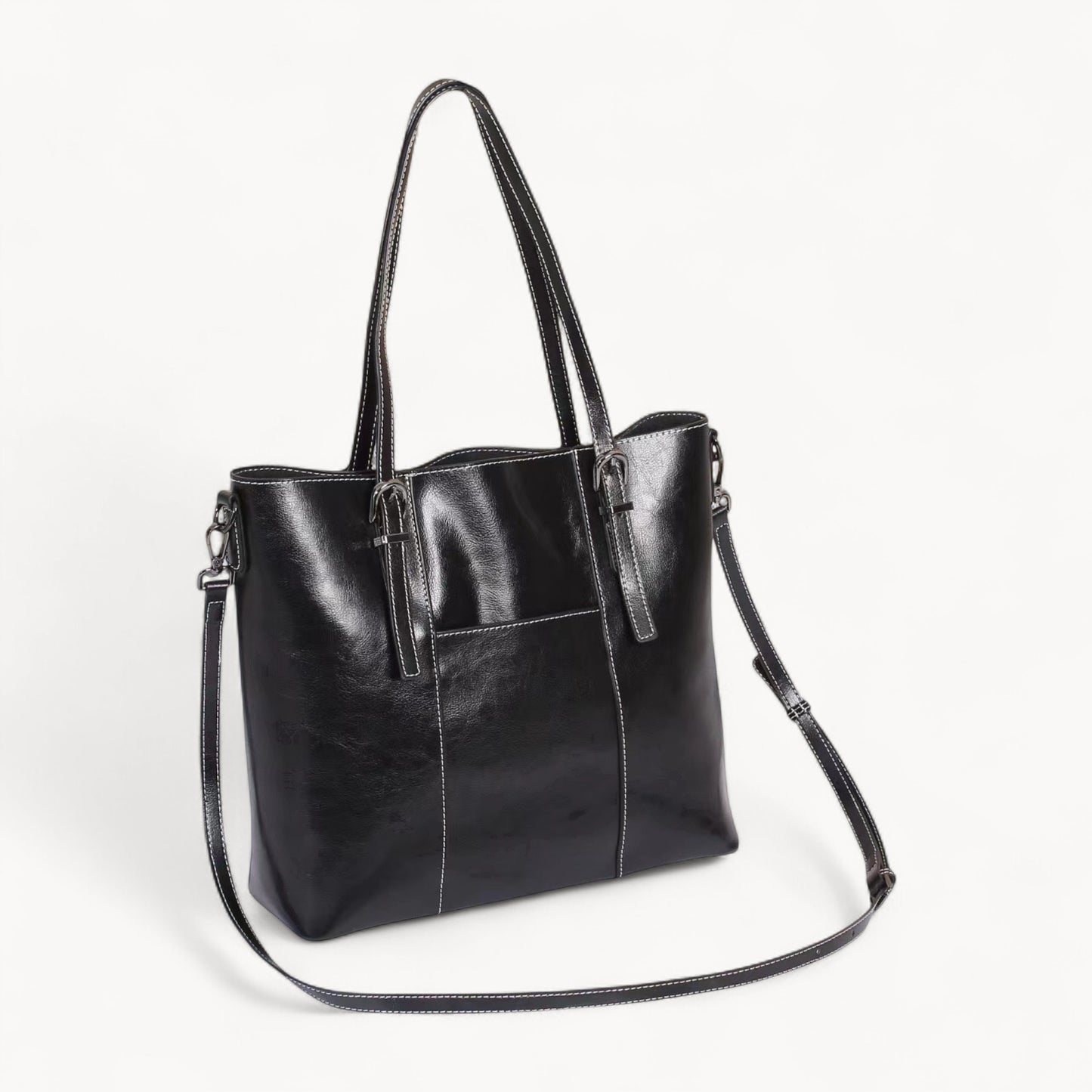 Genuine Leather Cowhide Tote Bag