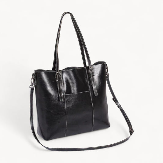 Genuine Leather Cowhide Tote Bag