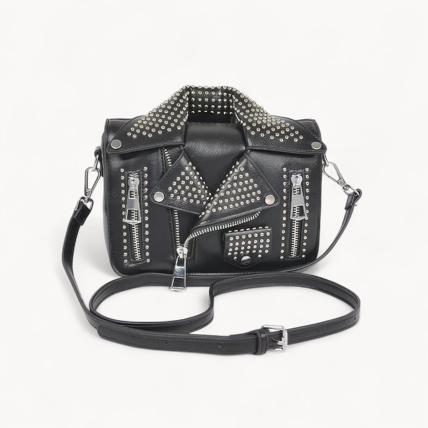 Metal Studded Jacket Crossbody