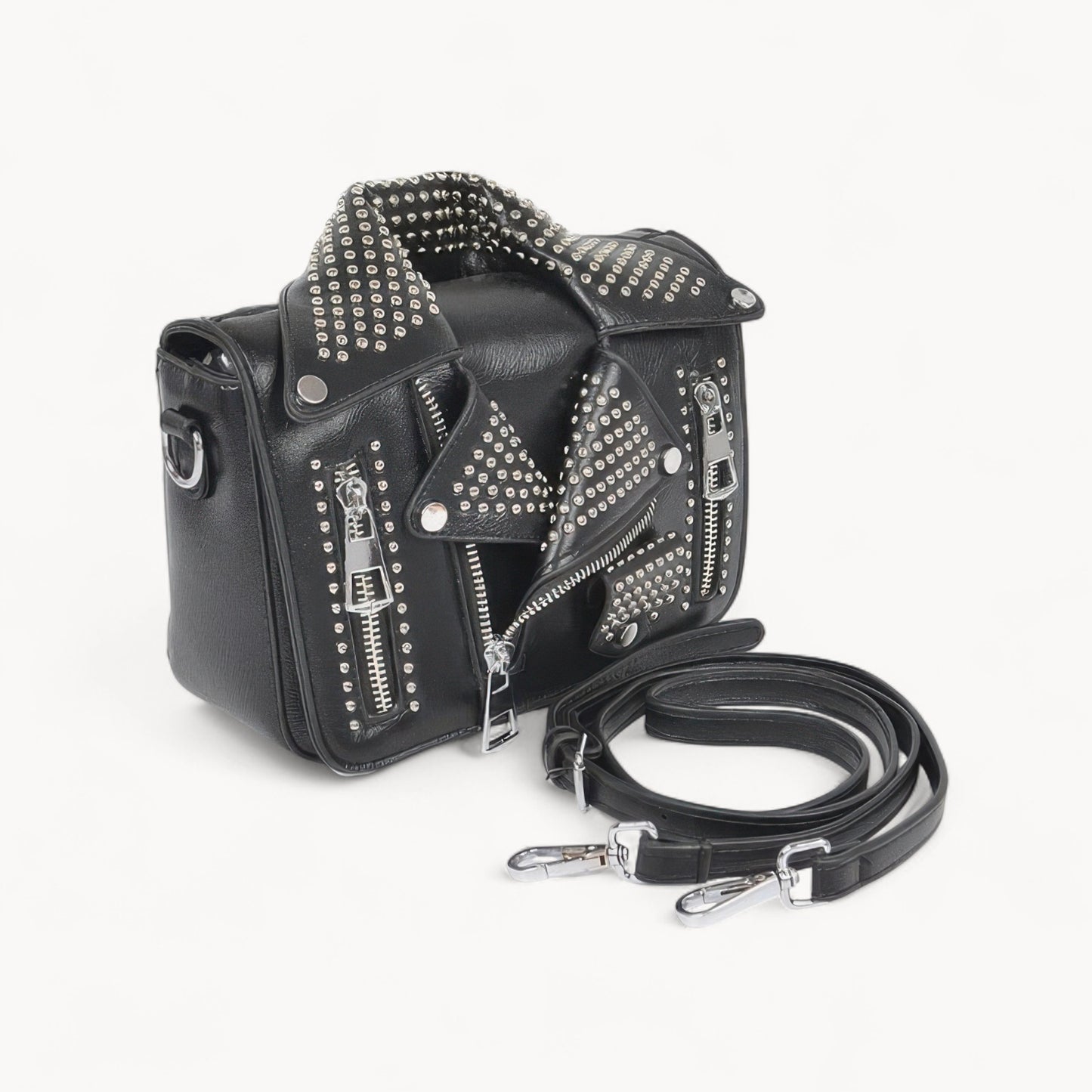 Metal Studded Jacket Crossbody
