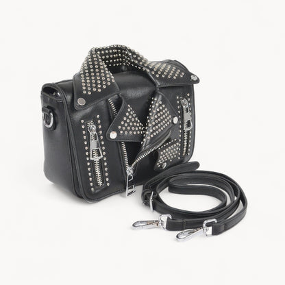 Metal Studded Jacket Crossbody