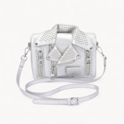 Metal Studded Jacket Crossbody