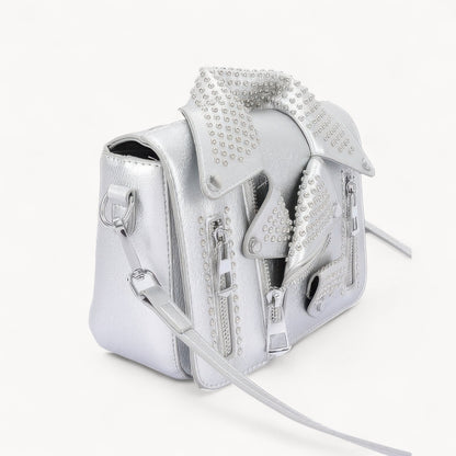 Metal Studded Jacket Crossbody