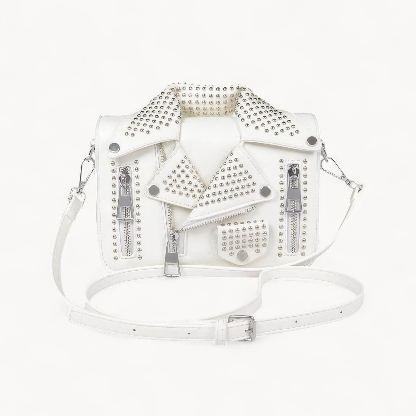 Metal Studded Jacket Crossbody