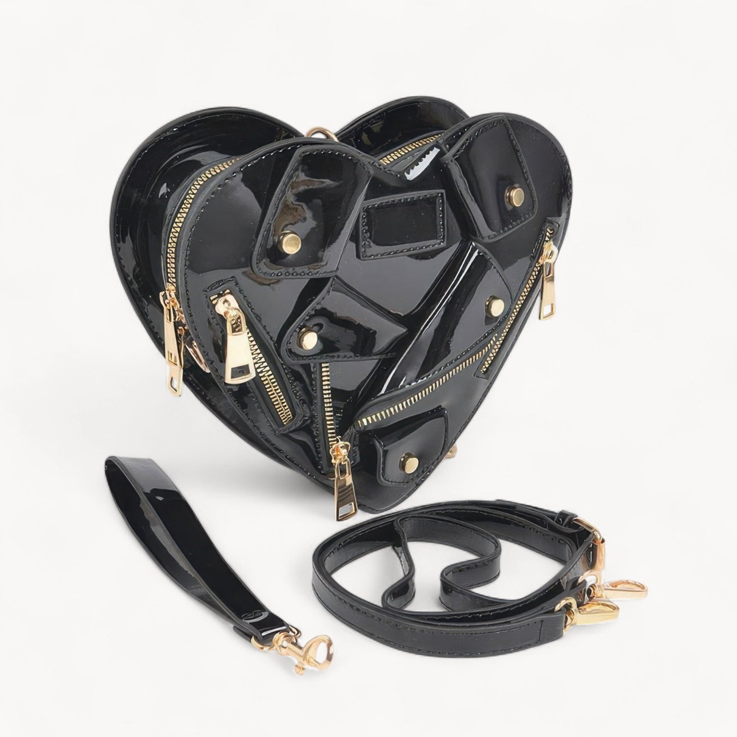 Heart Shape Jacket Crossbody Bag