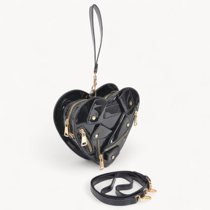 Heart Shape Jacket Crossbody Bag