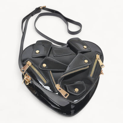 Heart Shape Jacket Crossbody Bag