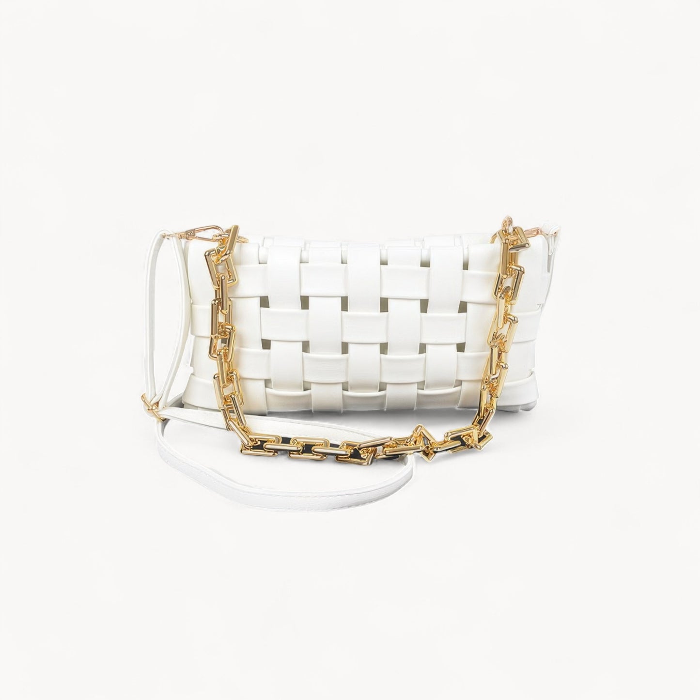 Aveline Woven Chain Crossbody Bag