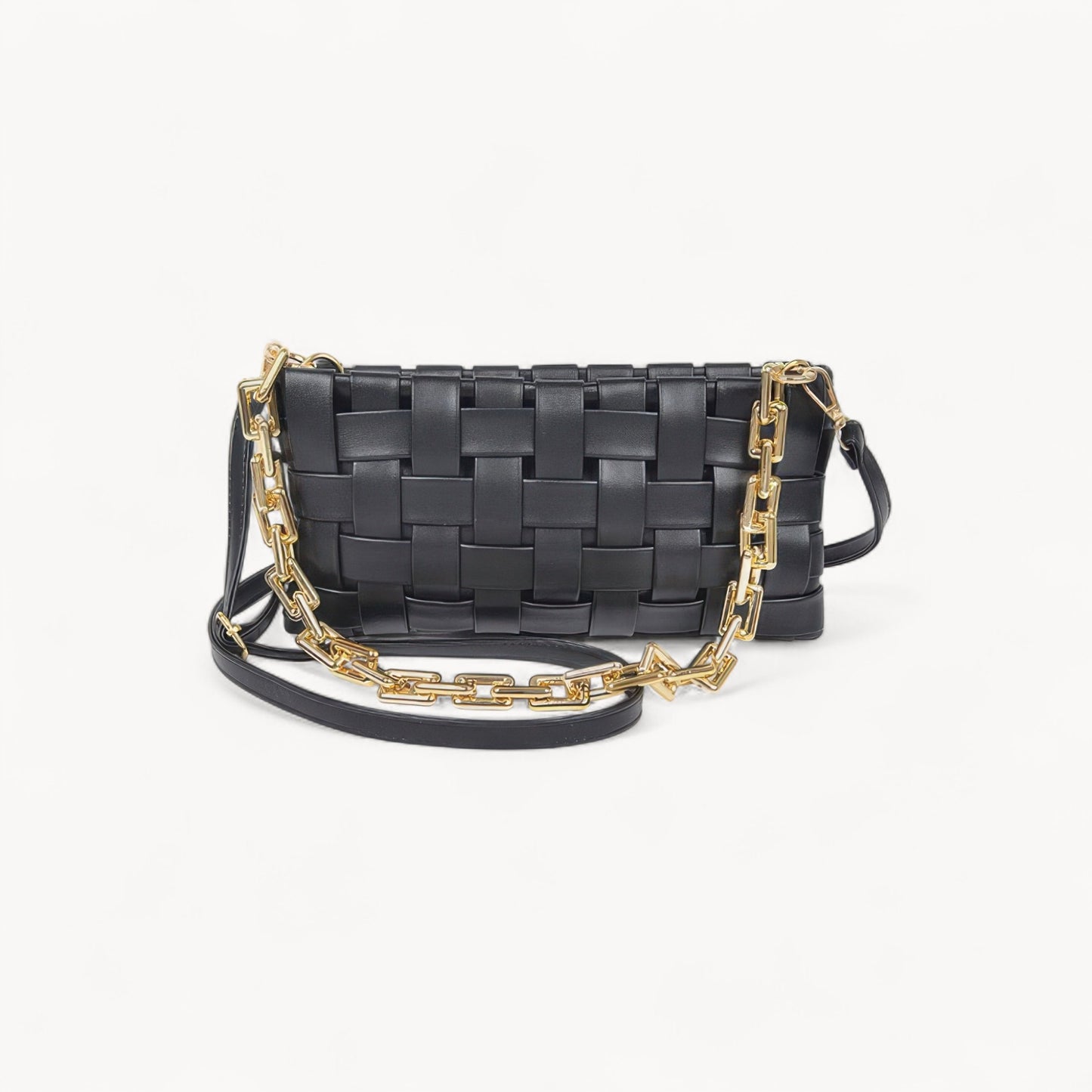 Aveline Woven Chain Crossbody Bag