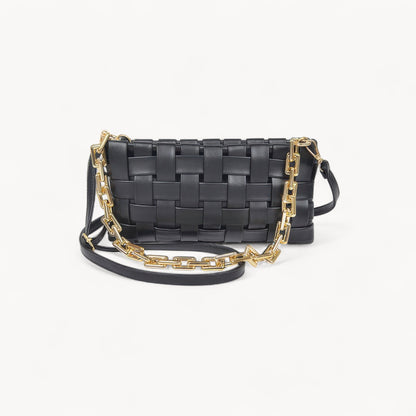 Aveline Woven Chain Crossbody Bag