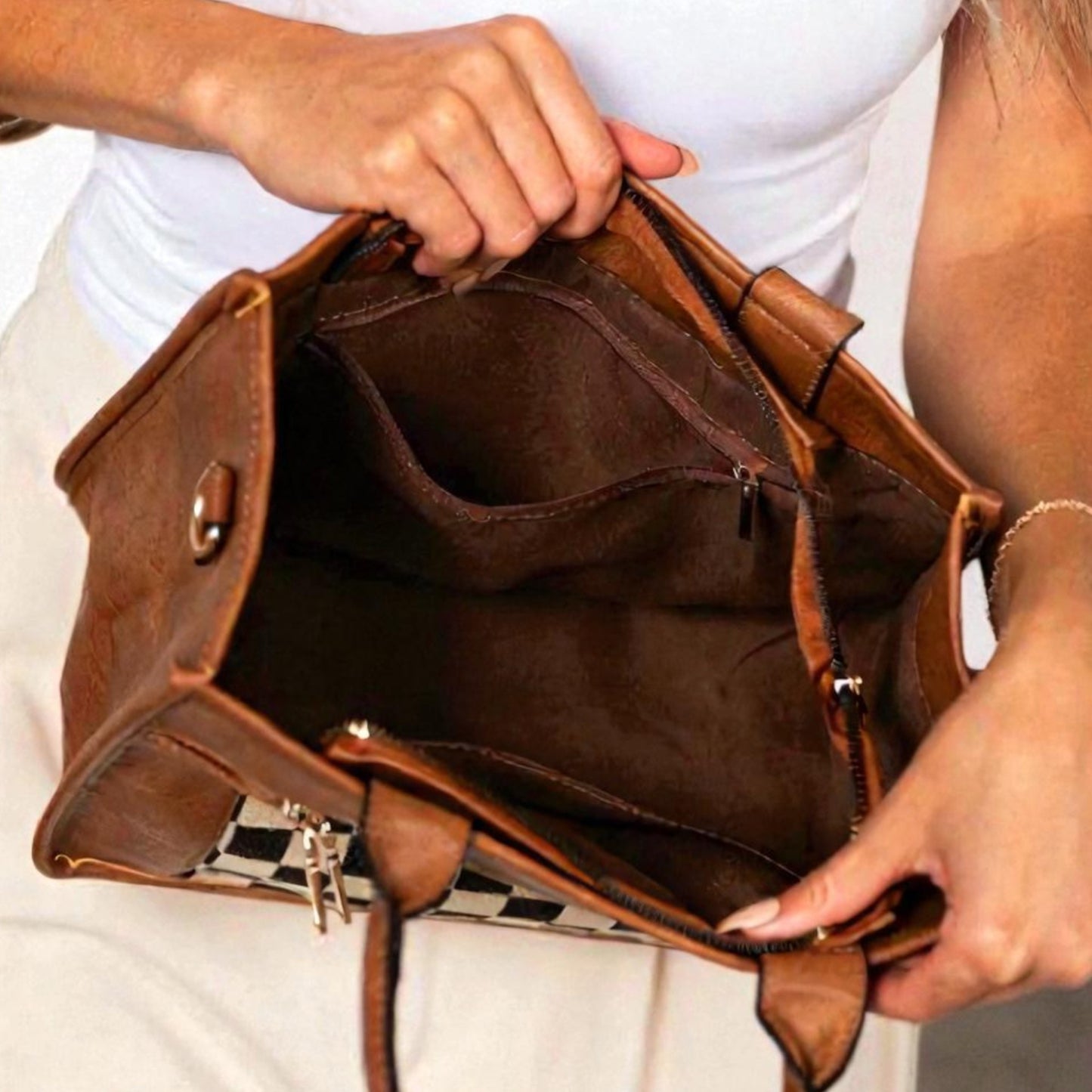 The Jordan Check Tote