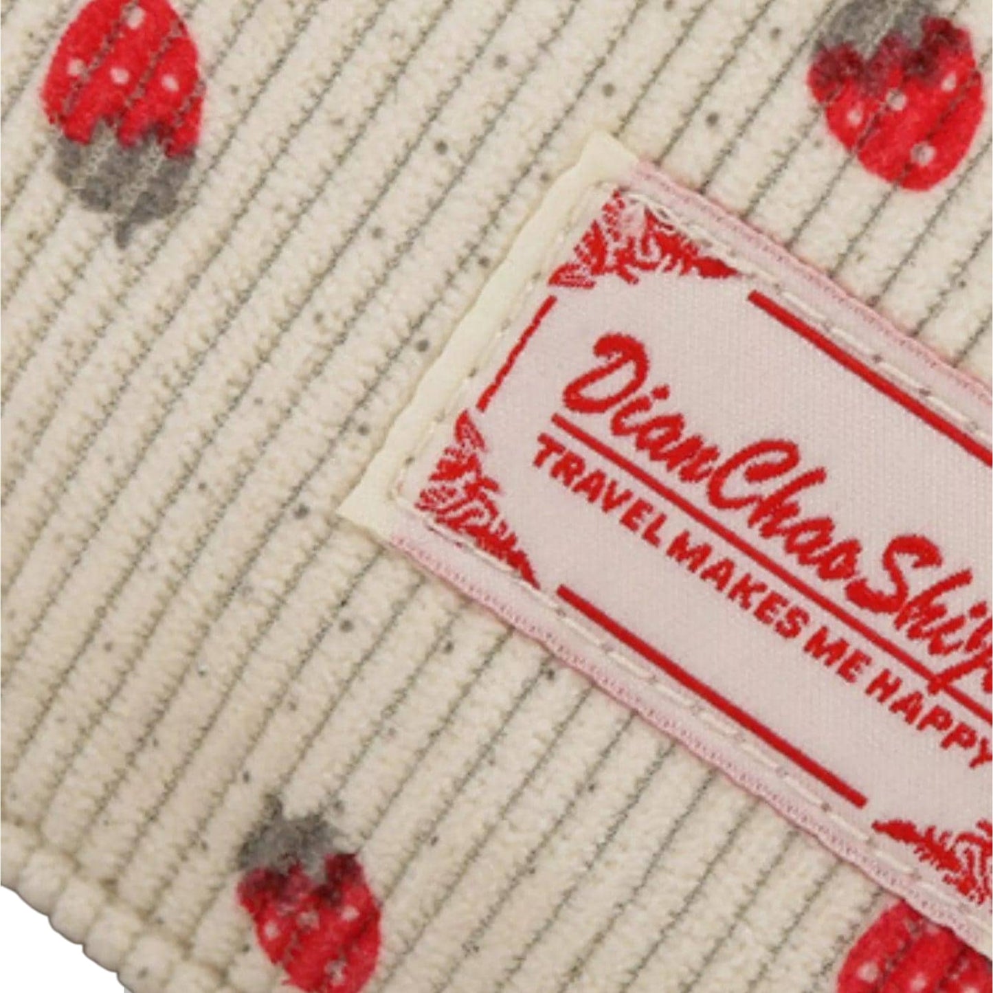 The Berry & Co. Strawberry Print Corduroy Travel Bag