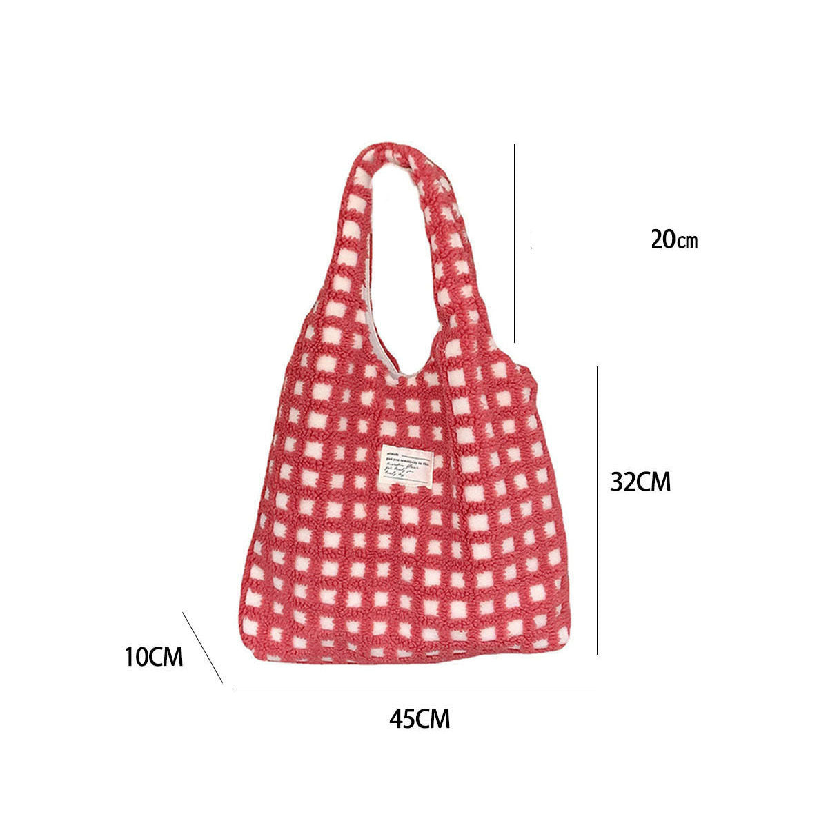 Waffle Flannel Bag Tote Bag